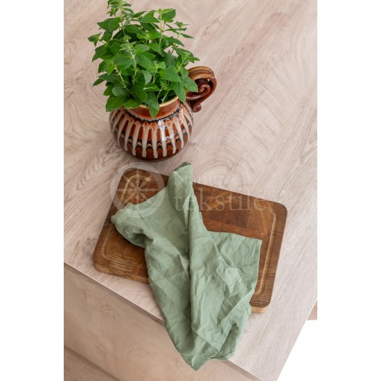 Soft linen kitchen towel 35x50 GREEN